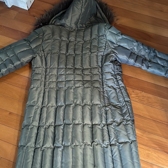 1 Madison Olive green down puffer jacket long warm winter outerwear - Picture 7 of 16